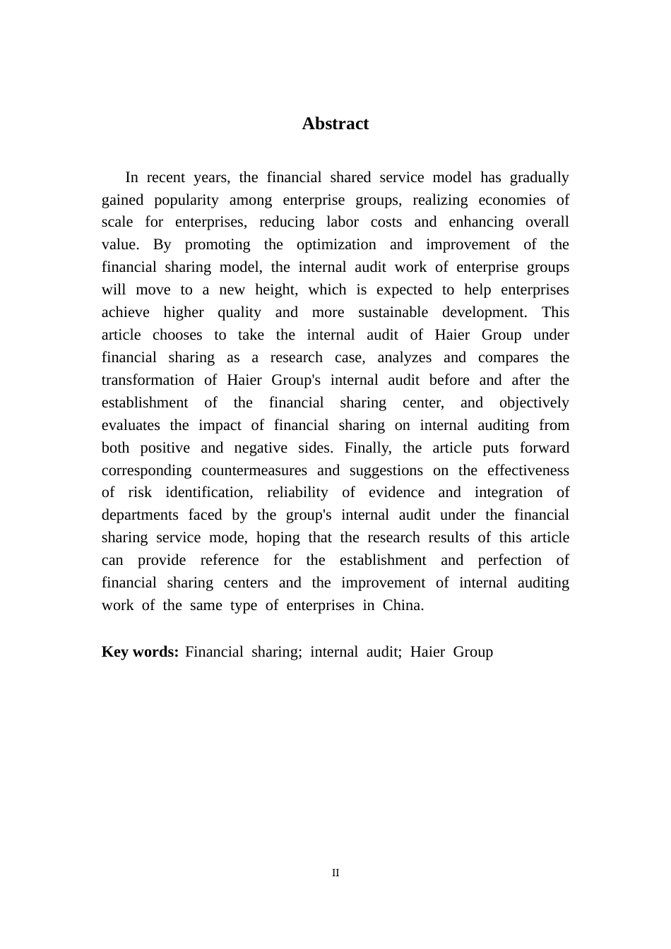 25年CH审计学 关键词：财务共享；内部审计；海尔集团终稿-约21427字符.docx_第3页