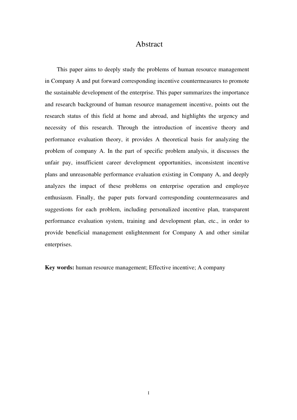 25年CH人力资源管理-浅谈人力资源管理的有效激励以公司为例-约10916字符.pdf_第2页