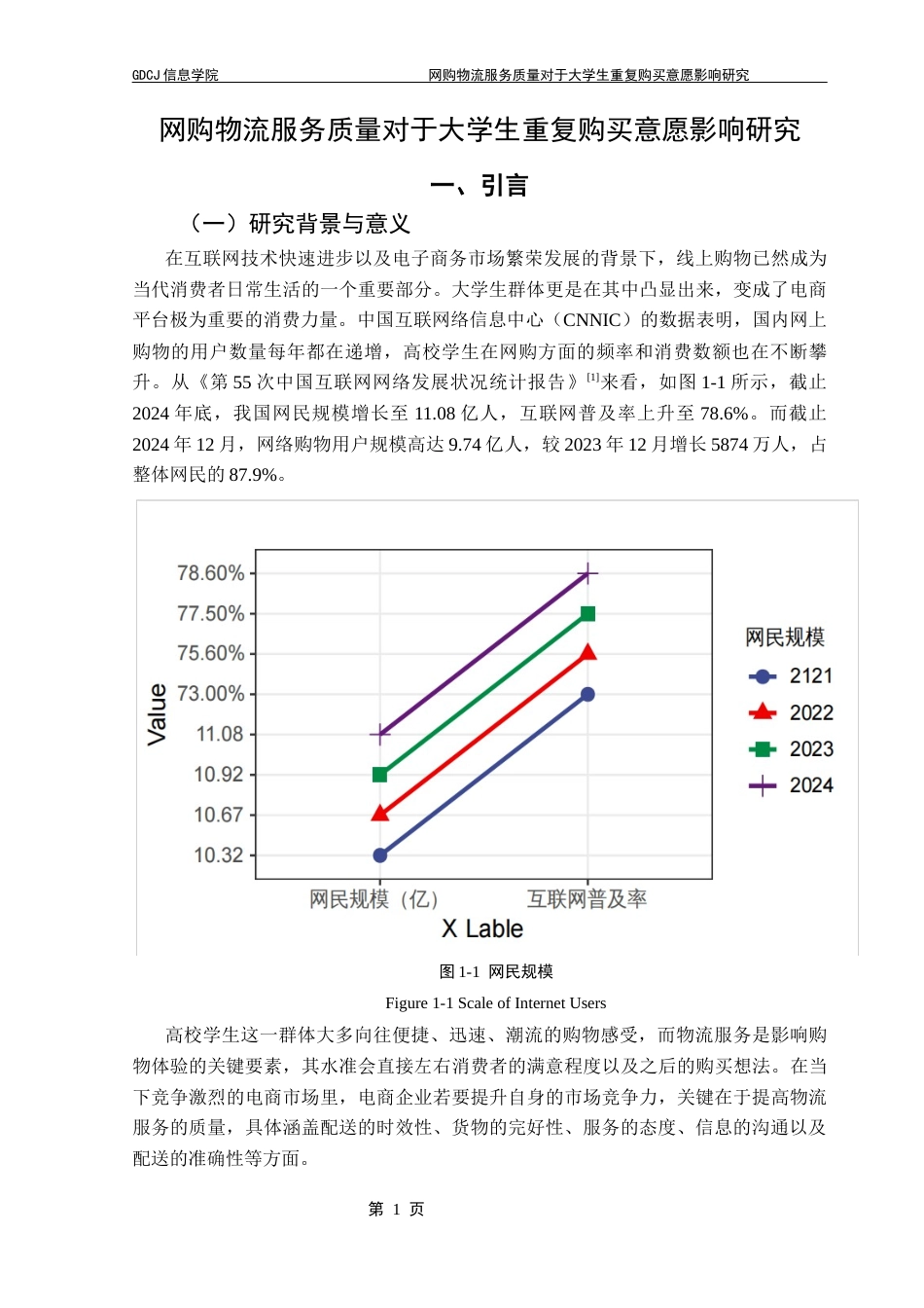 25年CH电子商务 21251103141宋楚电子商务网购物流服务质量对于大学生重复购买意愿影响研究终稿-约20077字符.docx_第6页