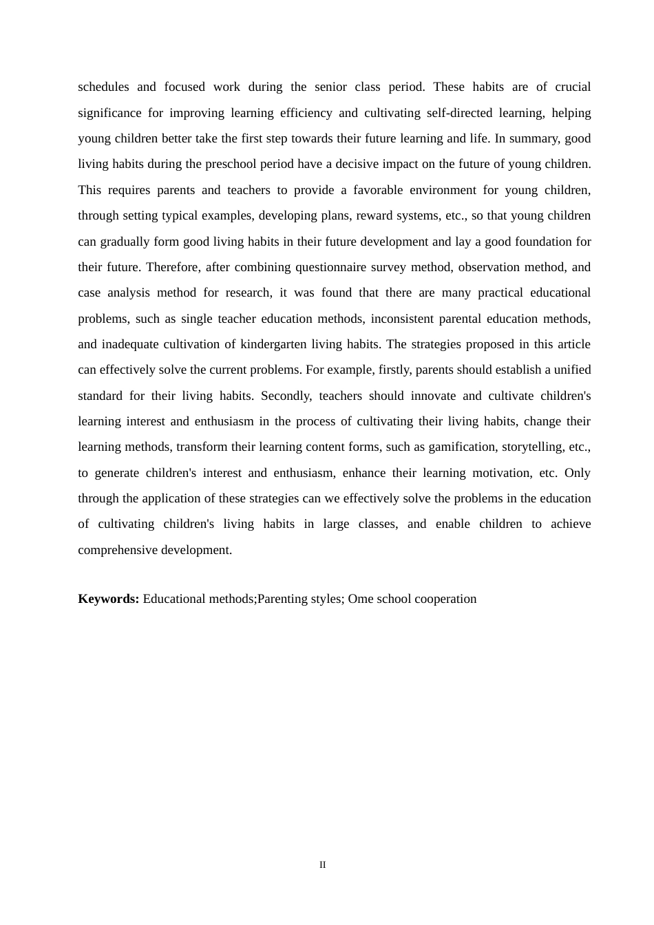 25年CH学前教育-大班幼儿生活习惯养成教育中存在的问题及解决策略-约14982字符.doc_第2页
