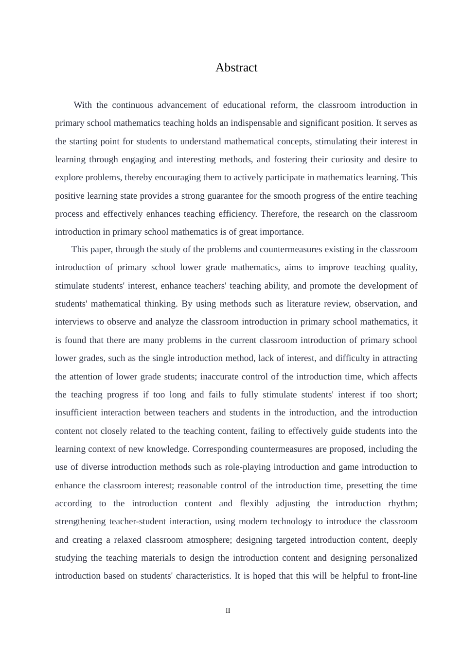 25年CH小学教育 小学低年级数学课堂导入中存在的问题及对策-约17130字符.doc_第2页