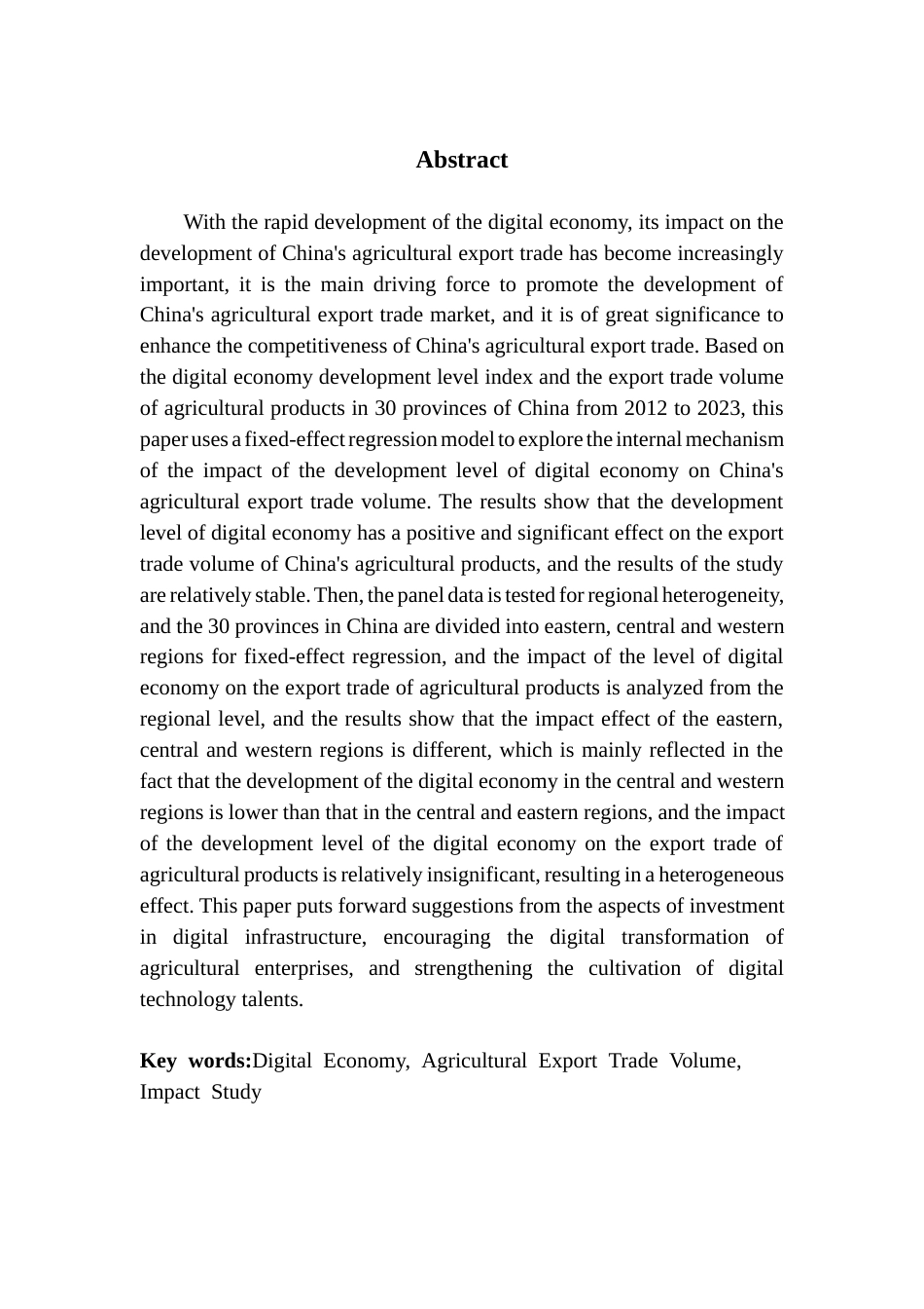 25年CH国际经济与贸易 关键词：数字经济、农业出口贸易额、影响研究终稿-约14186字符.docx_第3页