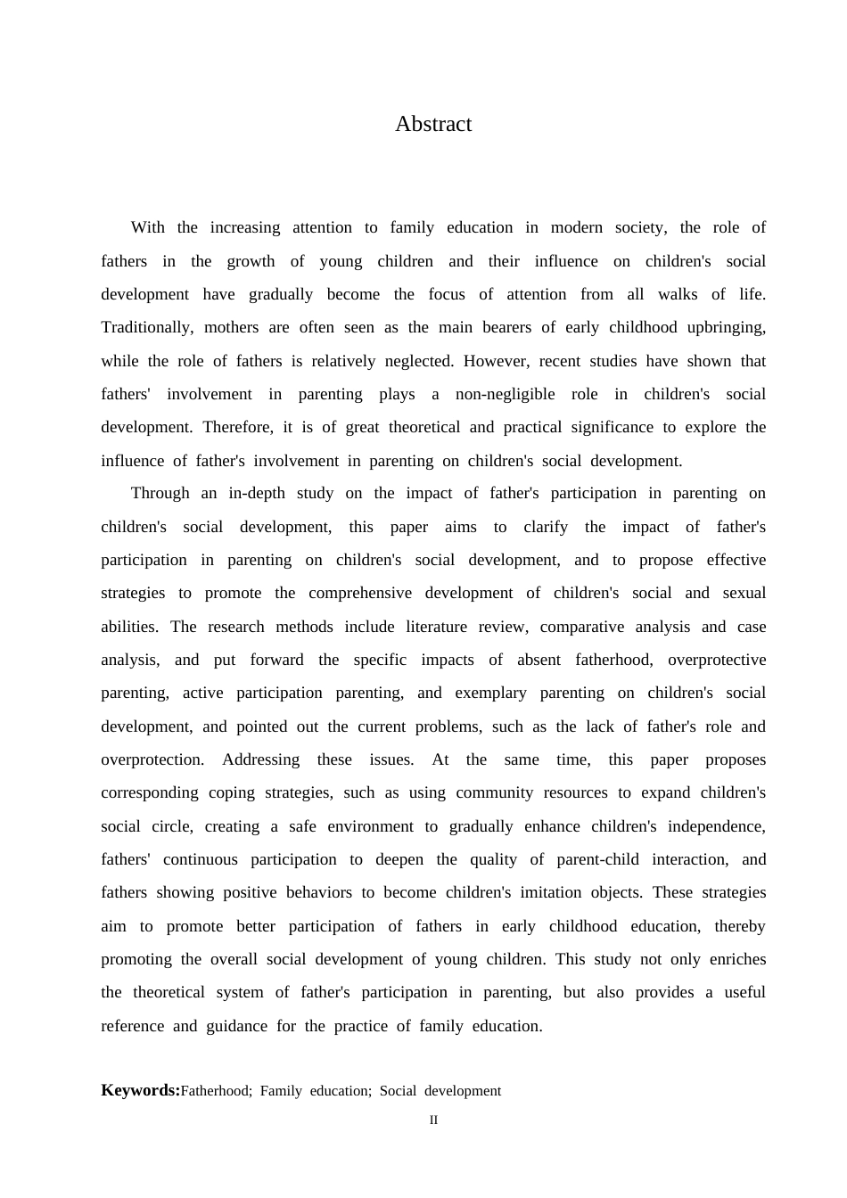 25年CH学前教育 父亲参与教养对幼儿社会性发展的影响探究.doc_第2页