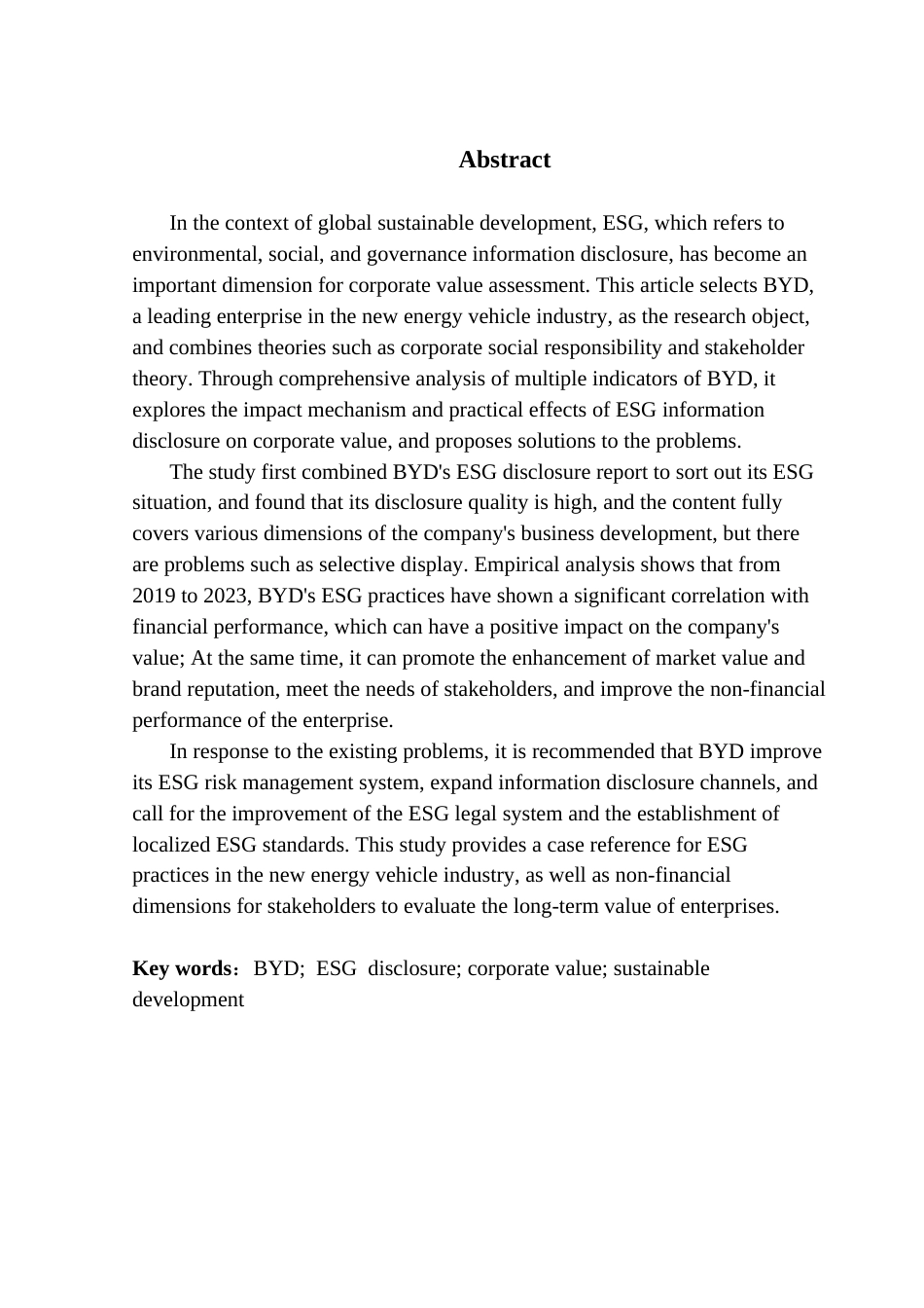25年CH财务管理 ESG信息披露对企业价值影响分析-以比亚迪为例终稿-约14155字符.docx_第3页