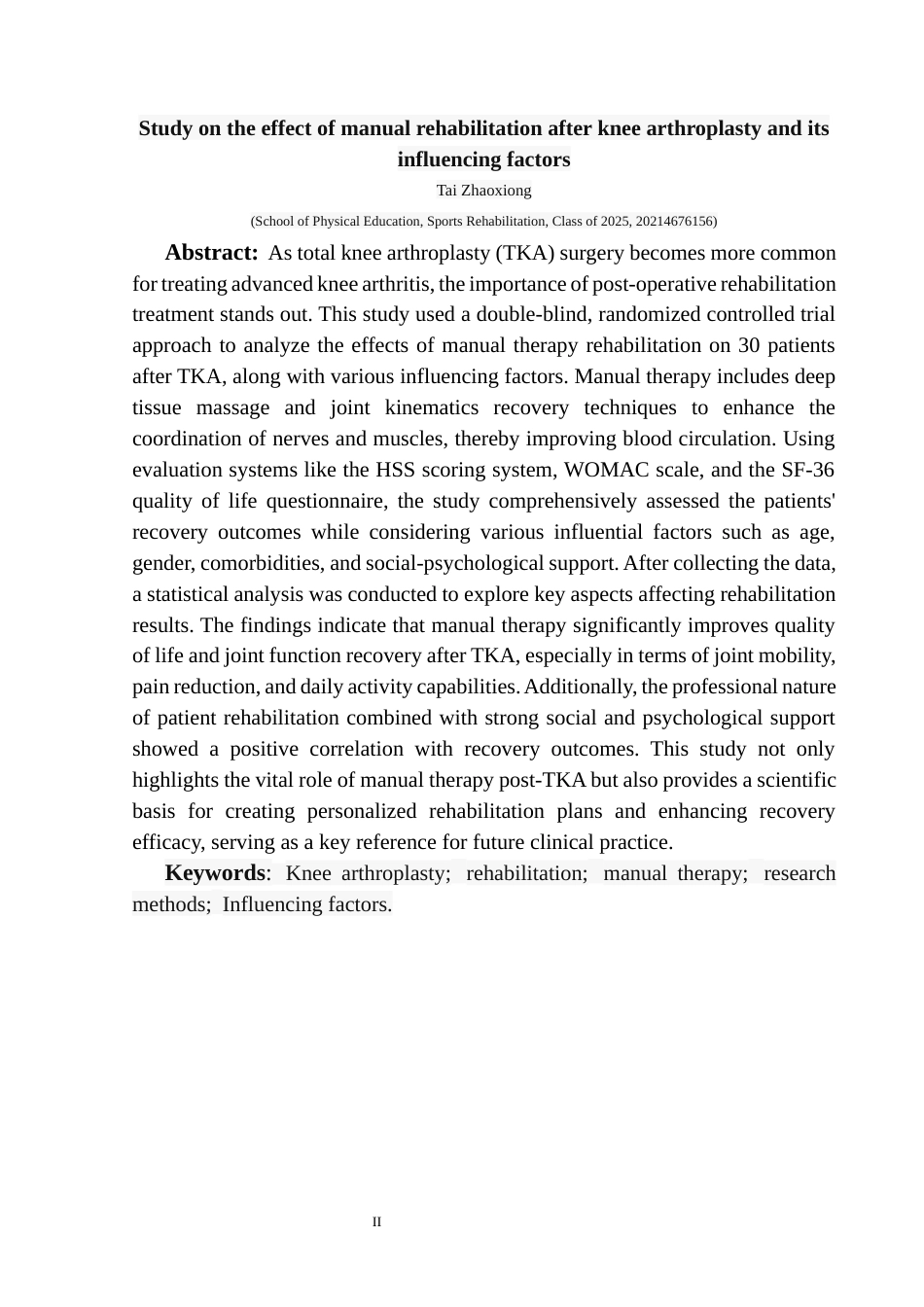 25年CH运动康复 关键词：膝关节置换术;康复治疗;手法康复治疗;研究方法;影响因素终稿-约13685字符.docx_第4页
