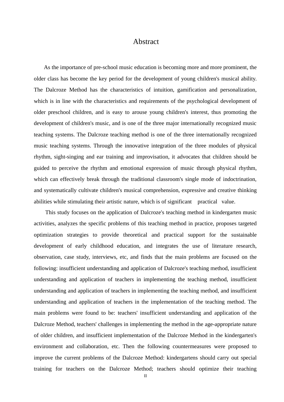 25年CH学前教育 达尔克罗兹教学法在大班音乐活动中存在的问题及对策(1).doc_第2页