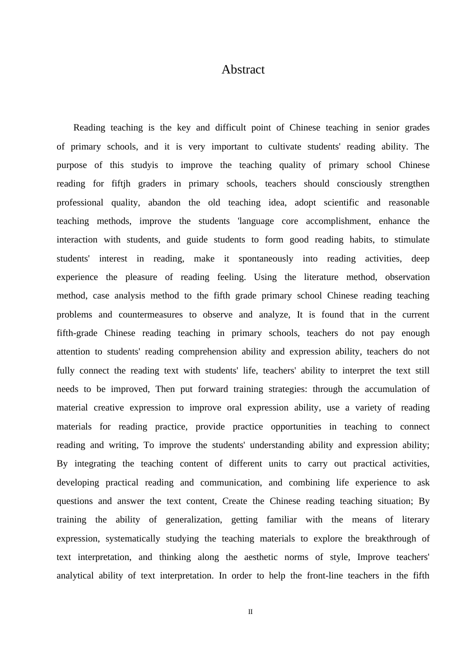 25年CH小学教育 小学五年级语文阅读教学中存在的问题及对策-约15631字符.doc_第2页