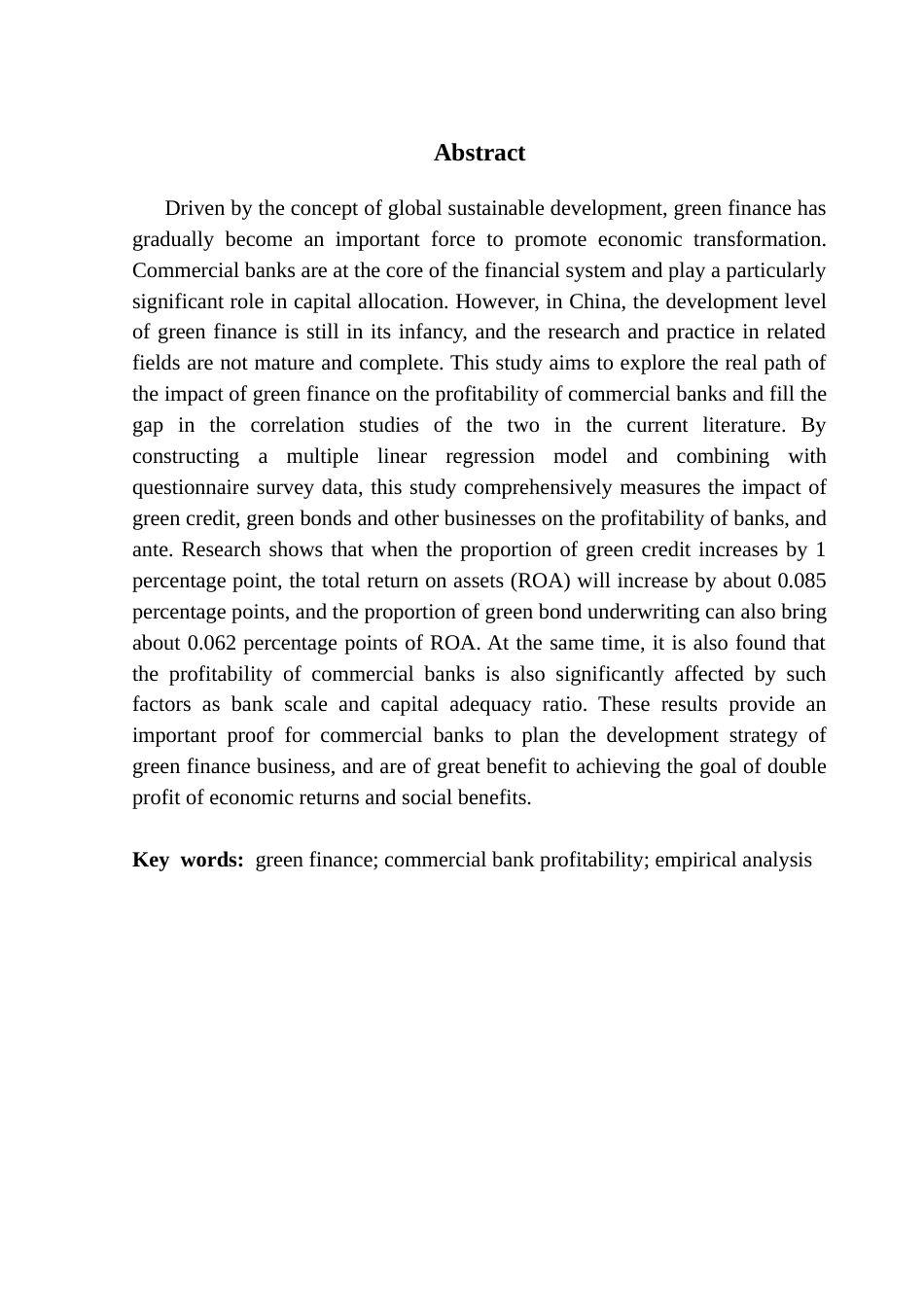 25年CH金融工程 绿色金融对我国商业银行盈利能力影响研究-docx毕业论文最终稿(2)终稿-约18847字符.docx_第3页
