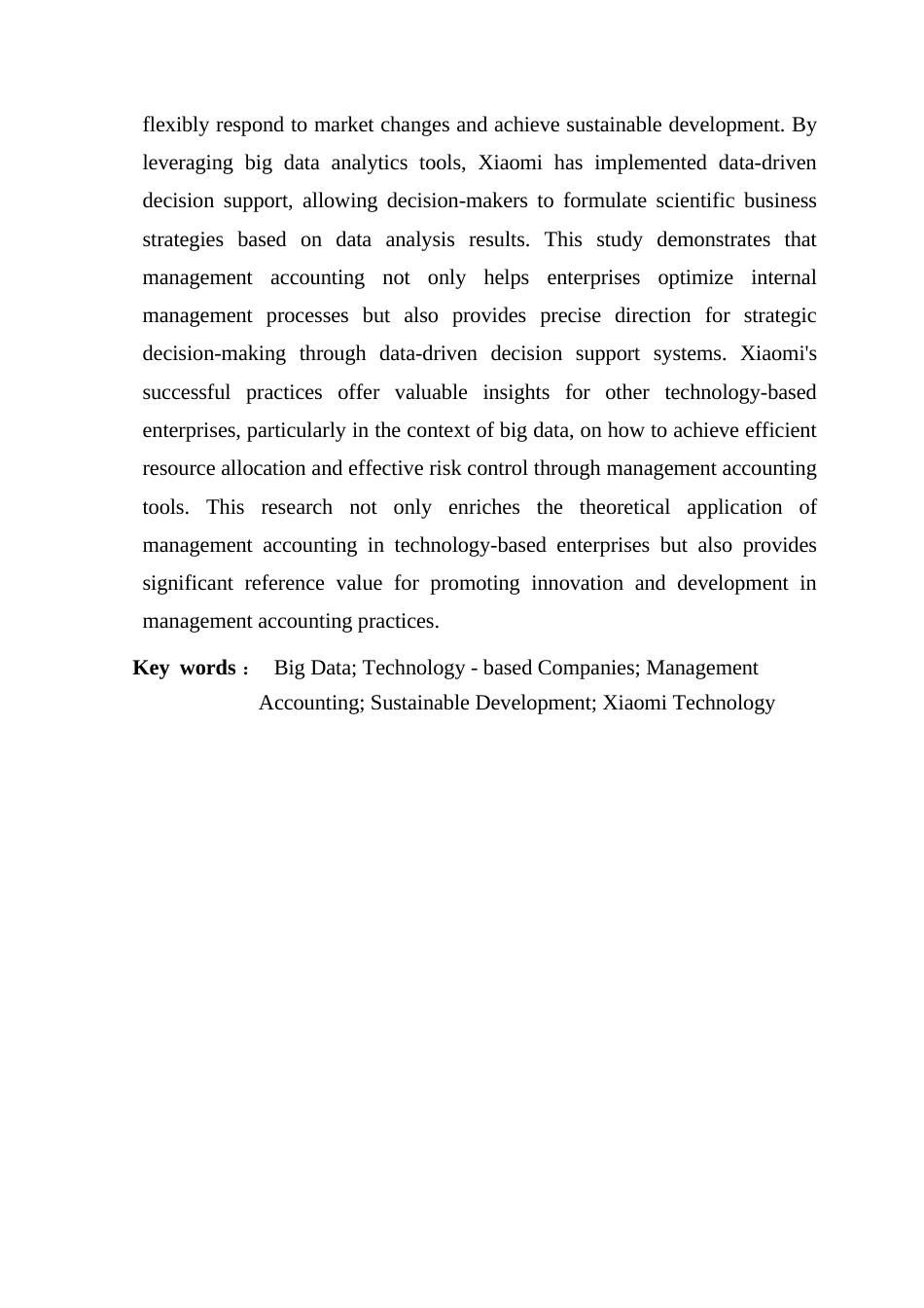 25年CH财务管理 关键词：大数据；科技型企业；管理会计；可持续发展；小米科技终稿-约30903字符.docx_第3页