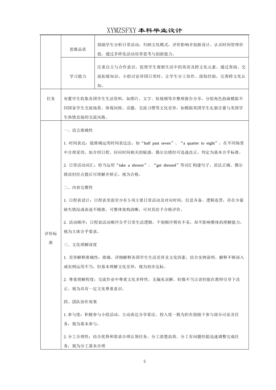 25年CH英语 跨文化意识引导下的初中英语课堂教学设计最终稿-约56196字符.doc_第8页