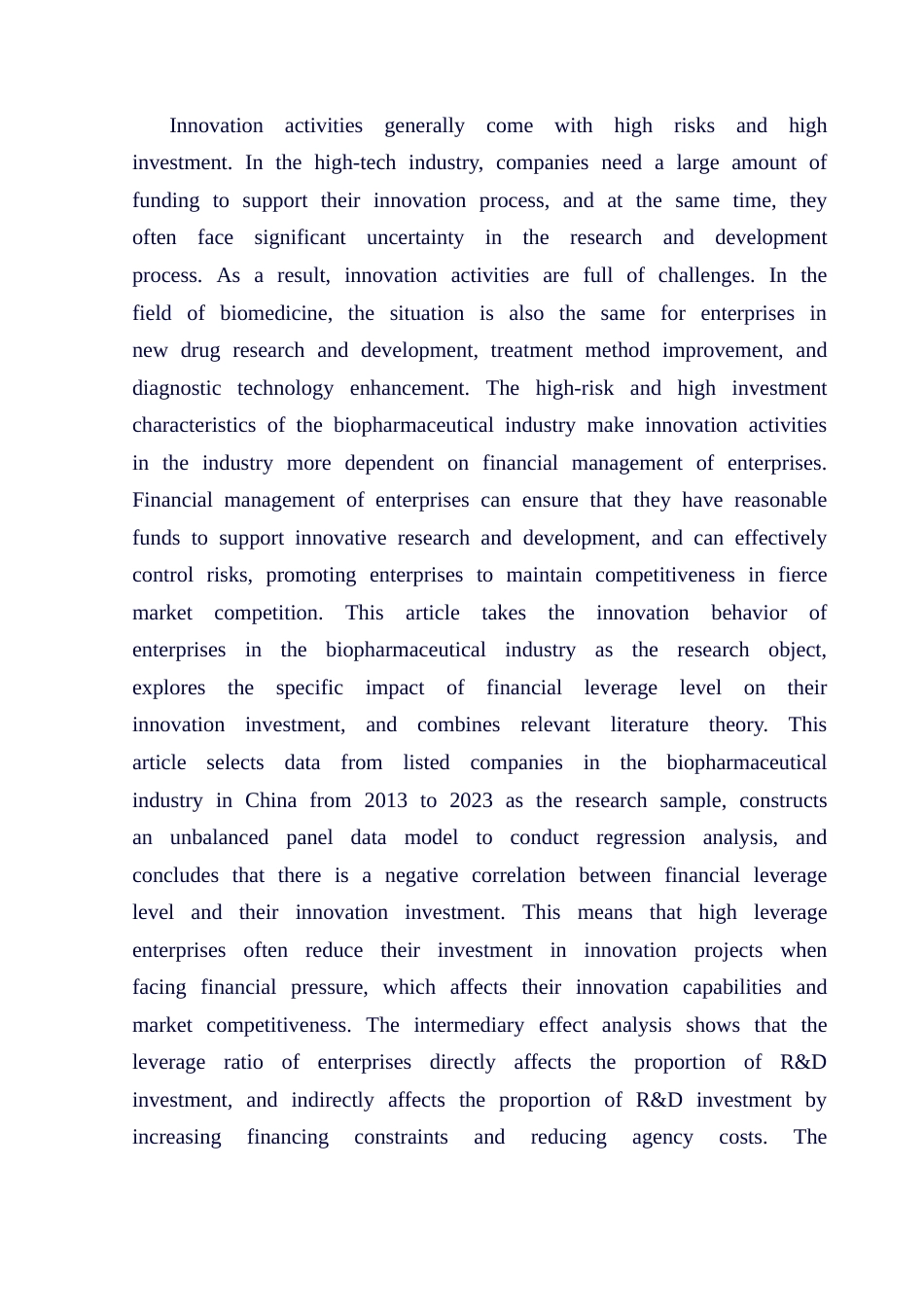 25年CH金融学 企业杠杆率对生物医药行业上市公司创新行为终稿-约22418字符.docx_第3页