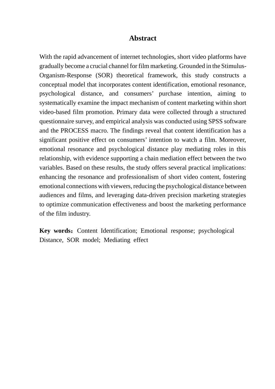 25年CH市场营销 终-电影短视频营销中内容认同对购买意愿的影响研究docx终稿-约17900字符.docx_第2页