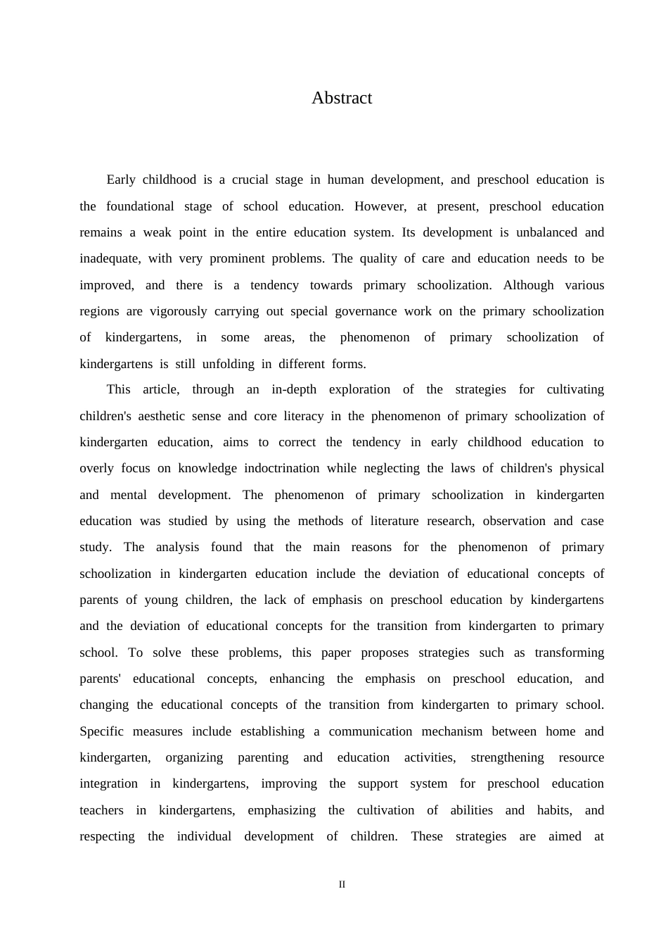 25年CH学前教育 幼儿园教育小学化现象的原因及解决策略.doc_第2页