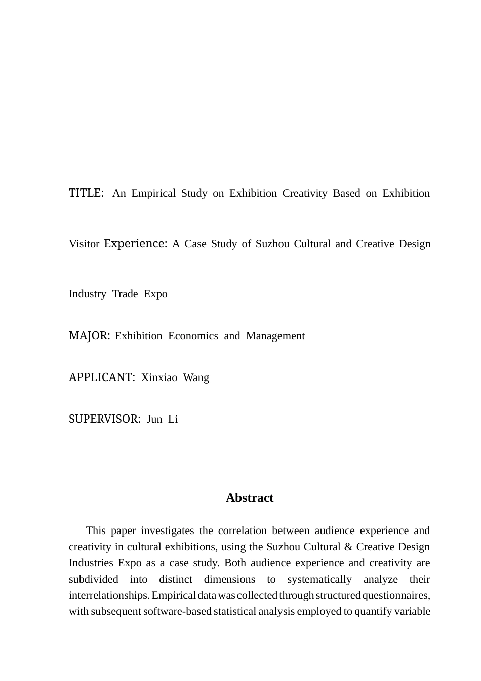 25年CH会展经济管理 基于展会观众体验的展会创意性实证研究-以苏州文化创意设计产业交易博览会为例(终稿）-约12765字符.docx_第5页