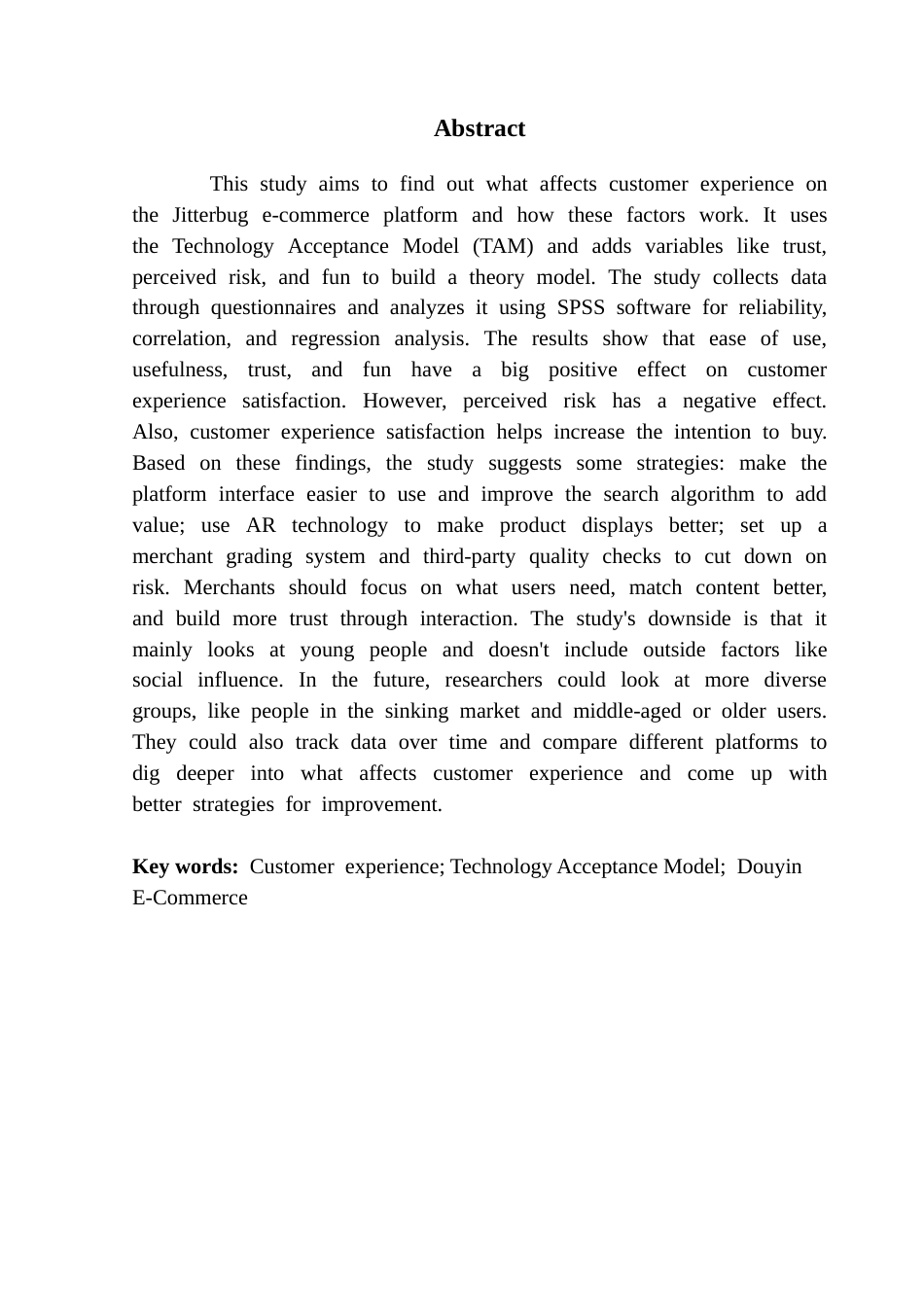 25年CH电子商务 抖音电商客户体验影响因素及优化策略探究终稿-约25905字符.docx_第4页