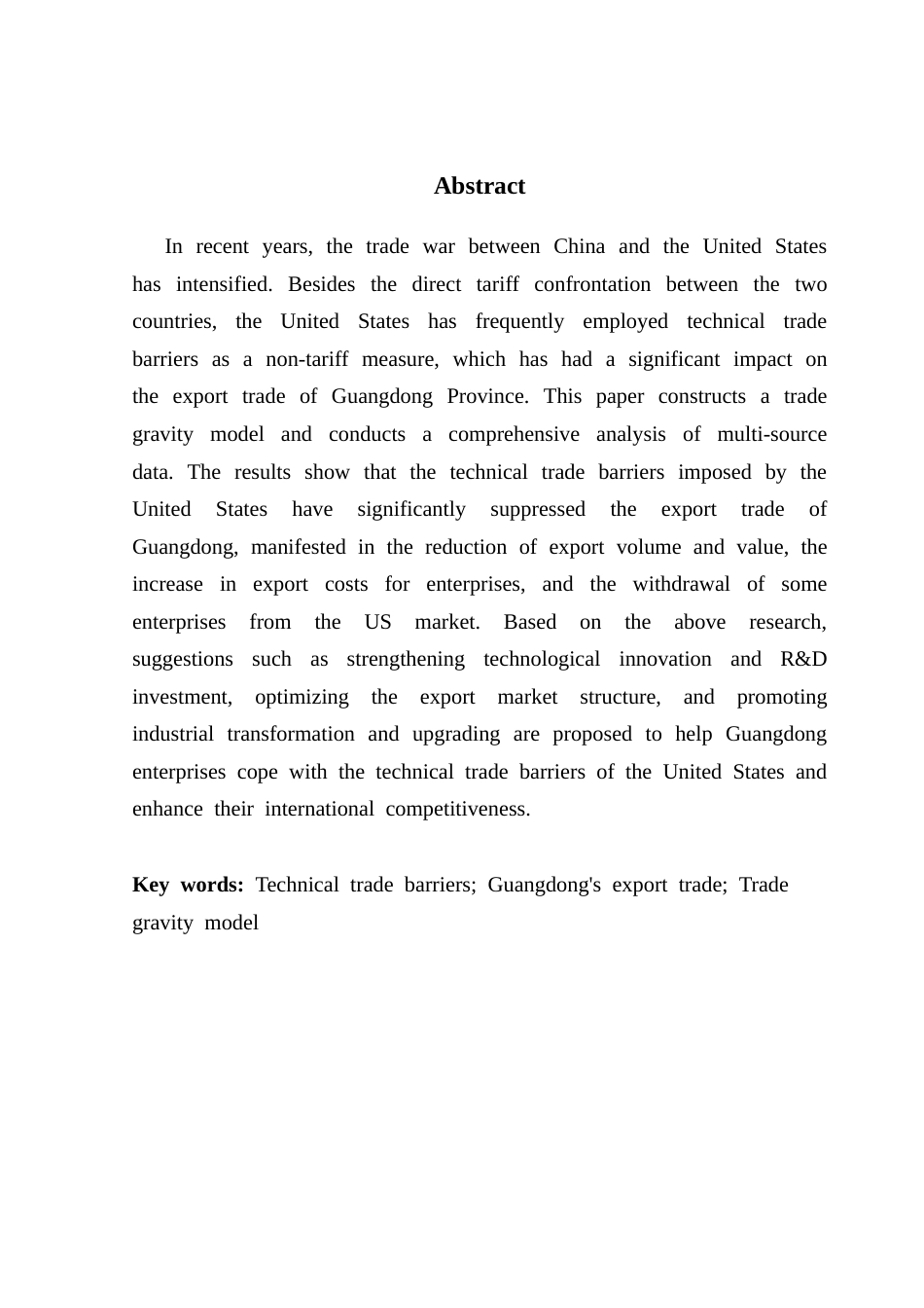 25年CH国际经济与贸易 美国技术性贸易壁垒对广东省出口的影响终稿-约13507字符.docx_第3页