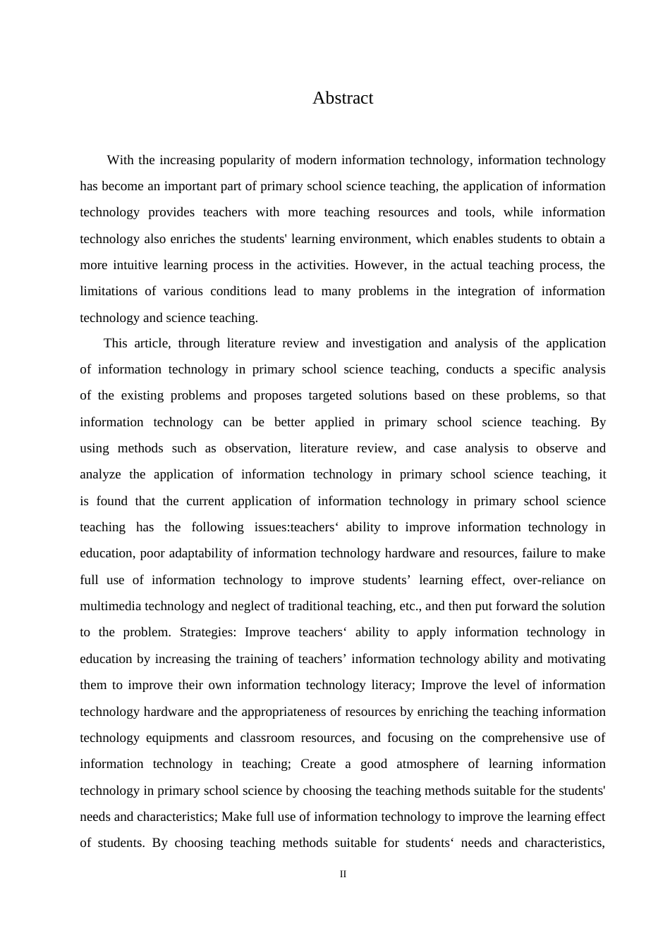 25年CH小学教育 小学科学教学中信息技术运用存在的问题及对策-约16493字符.doc_第2页