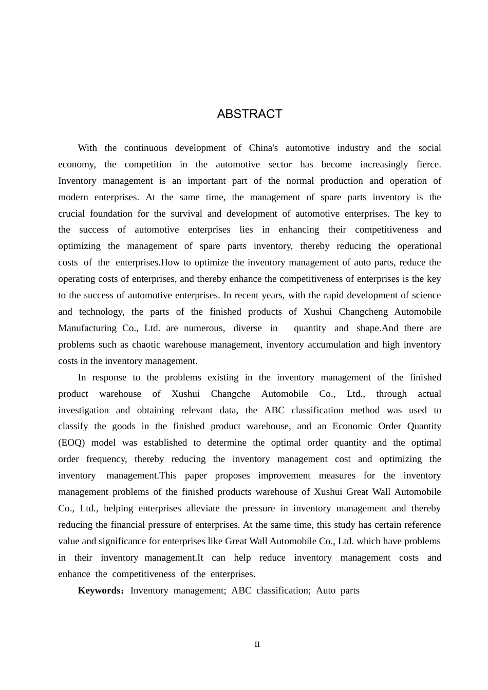 25年CH物流管理 保定市徐水长城汽车制成品仓库库存管理优化研究终稿-约14467字符.docx_第2页