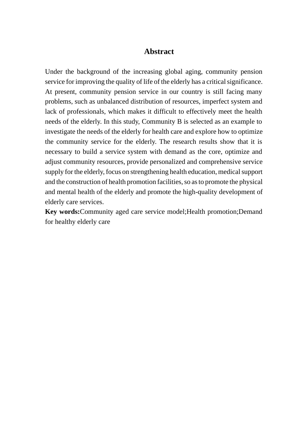 25年CH劳动与社会保障 关键词：社区养老服务健康促进健康养老需求-约18692字符.docx_第3页