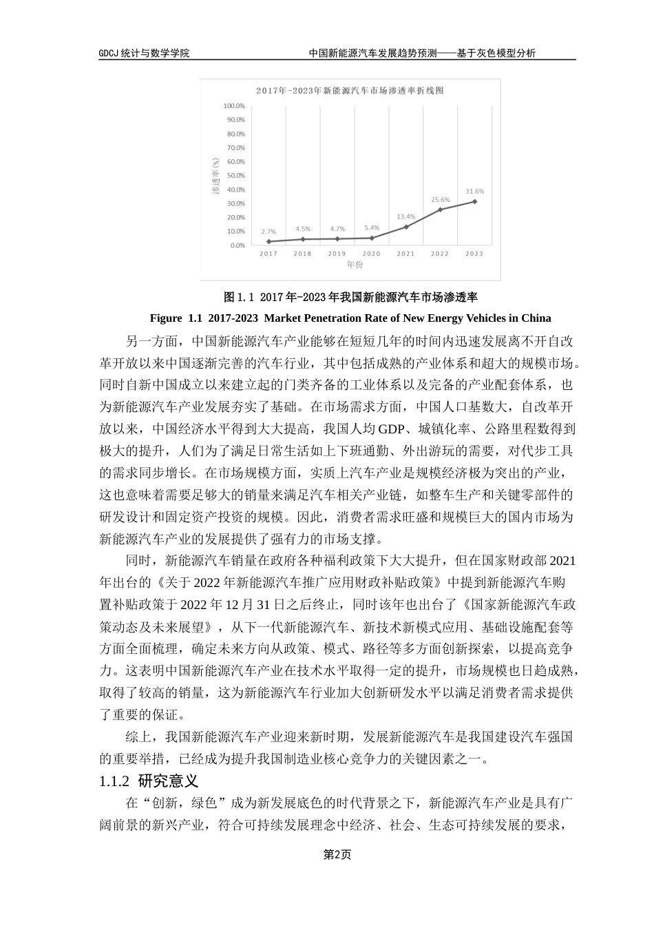 25年CH统计学 刘杉杉中国新能源汽车发展趋势预测-基于灰色模型分析终稿-约19455字符.docx_第6页