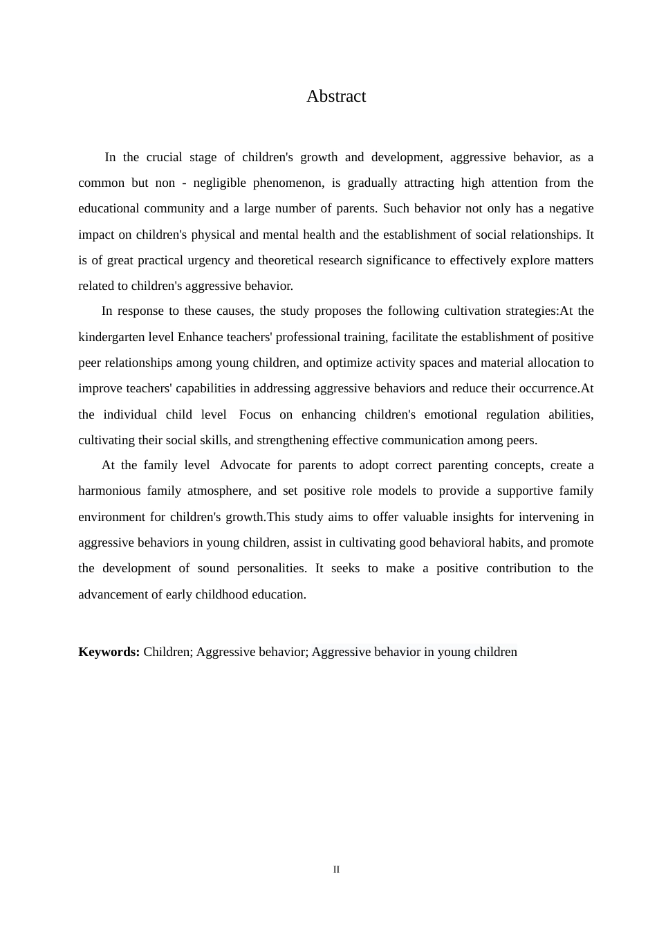 25年CH学前教育 幼儿攻击性行为的问题成因及其策略.doc_第2页
