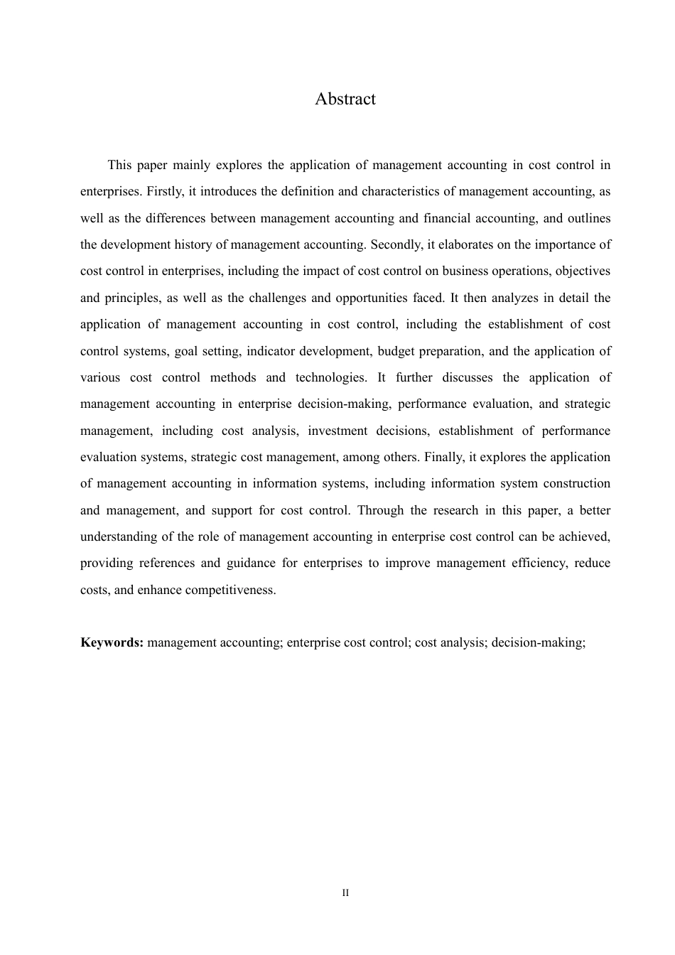 25年CH会计学 管理会计在企业成本控制中的应用-约10656字符.pdf_第3页