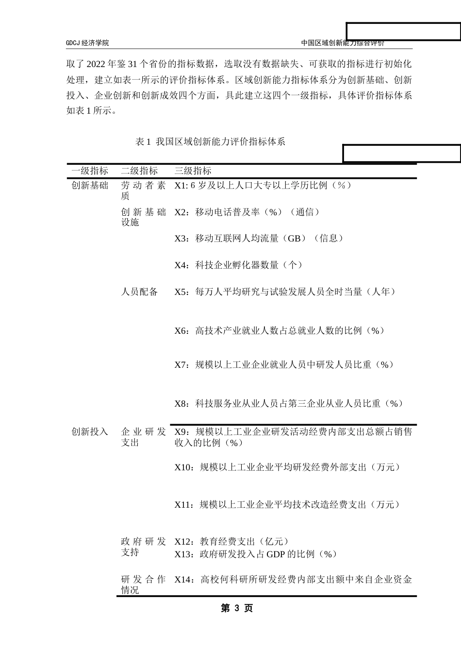 25年CH经济统计学 中国区域创新能力综合评价-约17904字符.doc_第6页