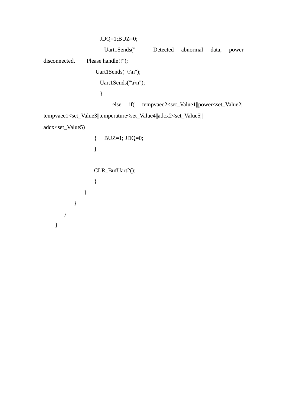 25年CH电子科学与技术 室内”三灾“报警器设计.docx 附录.docx_第5页