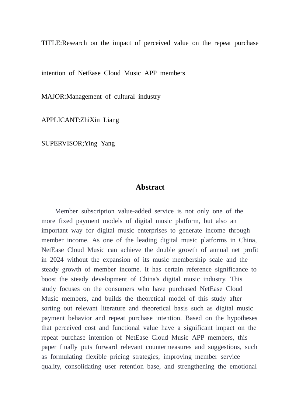 25年CH文化产业管理 基于感知价值的网易云音乐APP会员的-约25677字符.doc_第2页