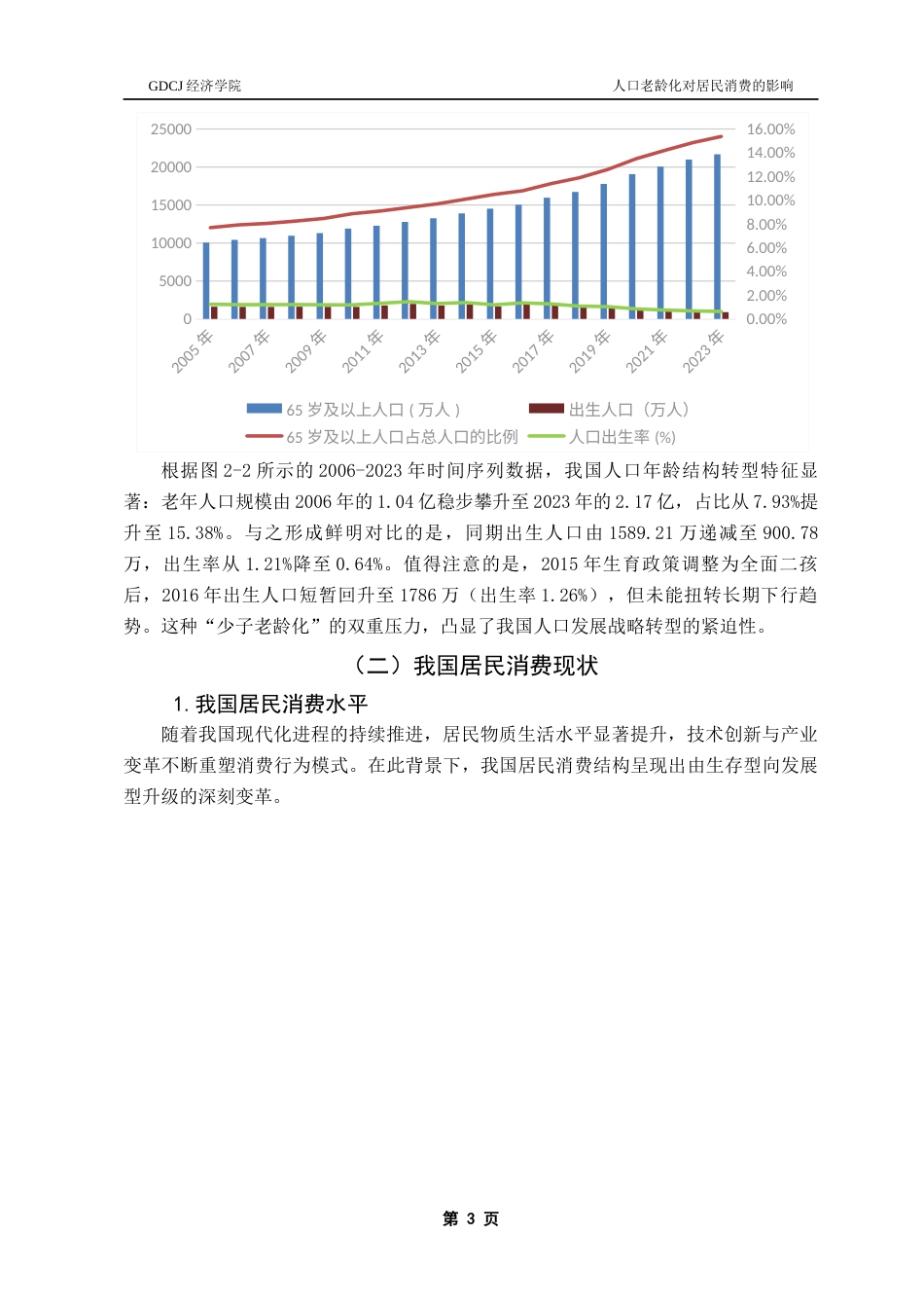 25年CH经济学 关键词：人口老龄化；居民消费；老年抚养比-约9930字符.docx_第7页