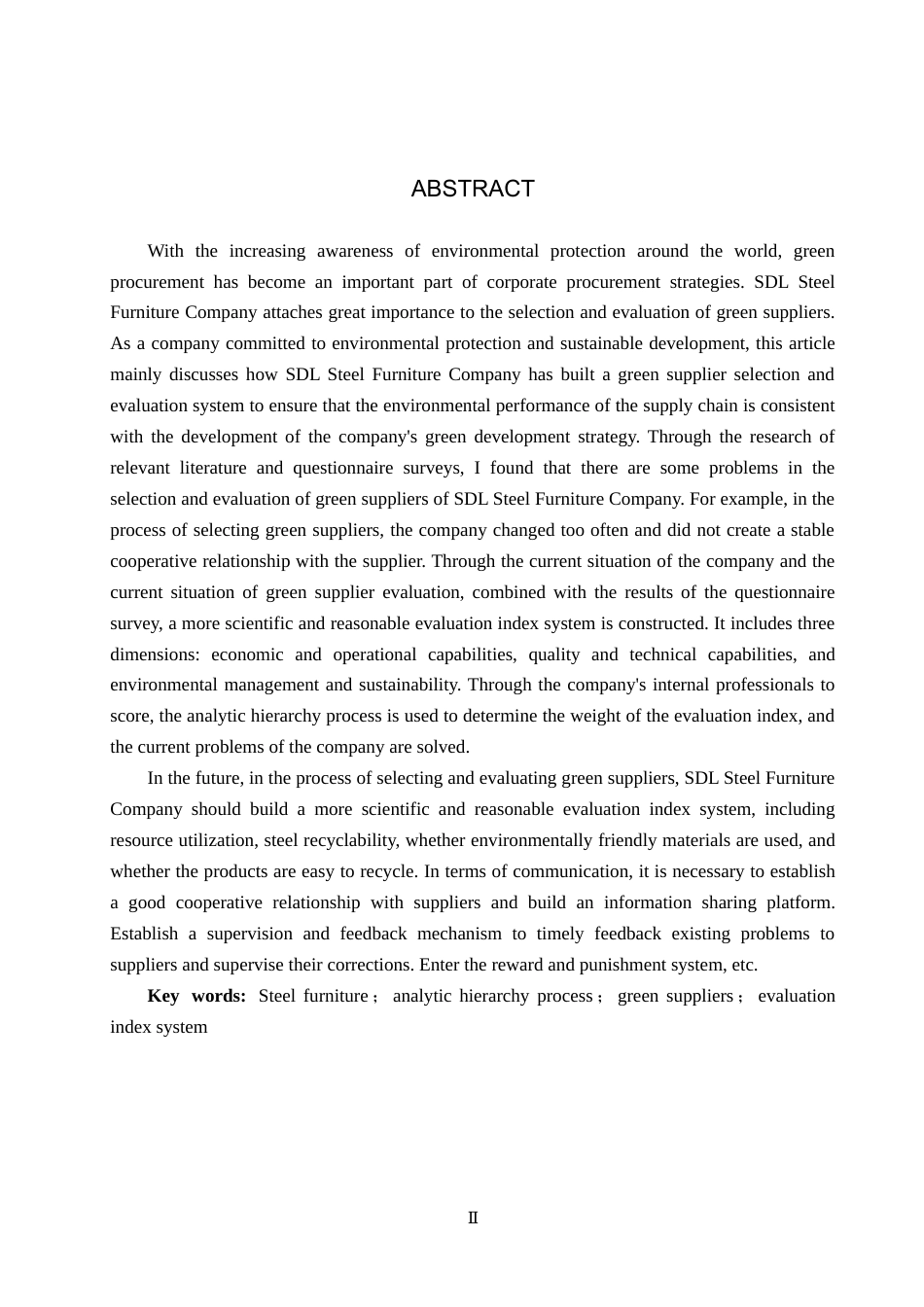 25年CH物流管理-思德来钢制家具公司绿色供应商选择与评价研究终稿-约17388字符.docx_第2页