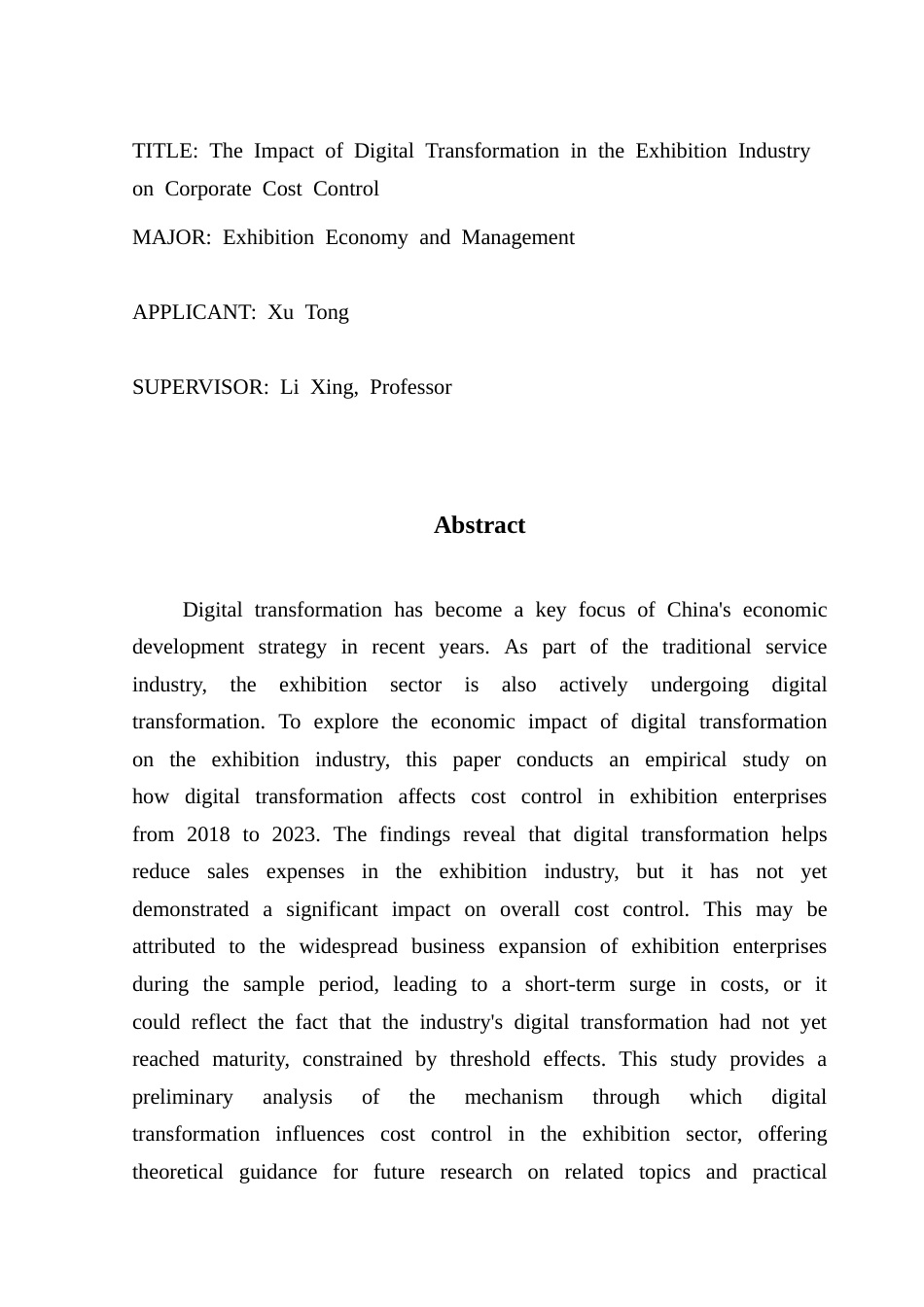 25年CH会展经济管理 关键词：数字化转型；会展企业；成本控制；销售费用终稿-约13410字符.docx_第2页