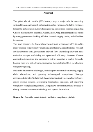 25年CH会计学英语 特斯拉公司与中国电动汽车行业_财务与管理绩效研究-约56818字符.docx