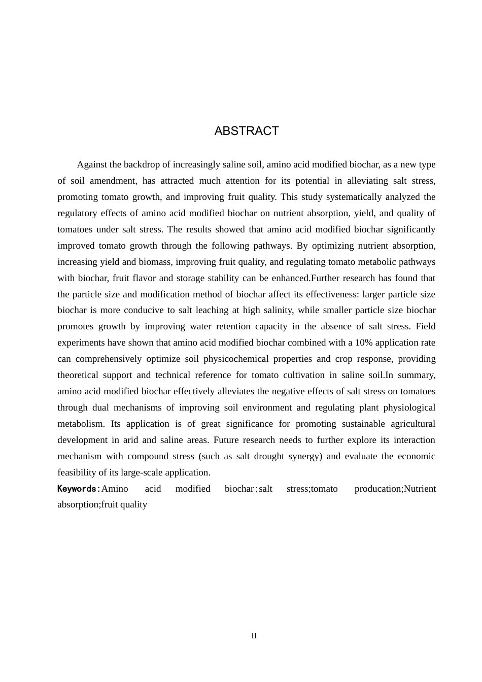 25年CH环境生态工程-改性生物炭对盐胁迫下番茄养分吸收和品质的影响终稿-约12192字符.docx_第2页