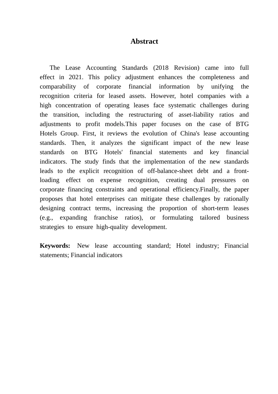 25年CH会计学 新租赁准则对酒店行业的财务影响分析-以首旅酒店为例终稿-约12245字符.docx_第3页