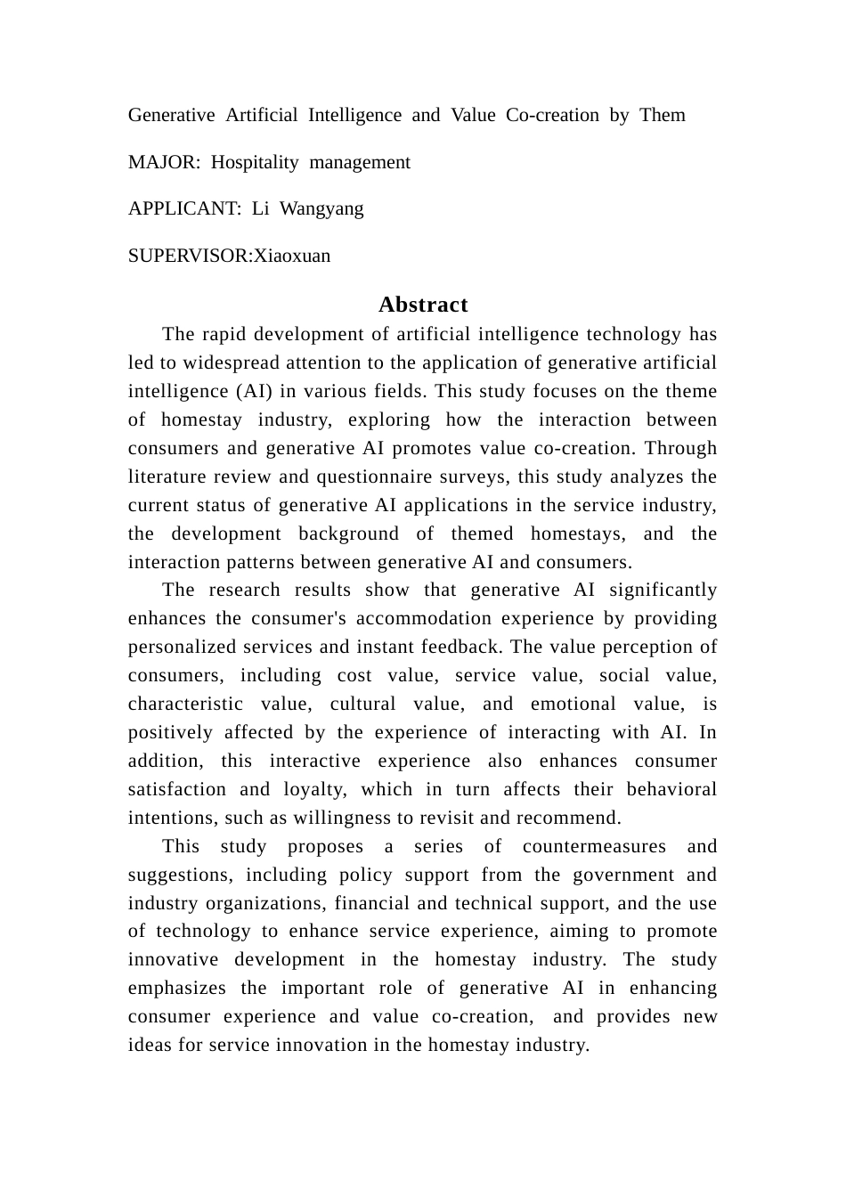 25年CH酒店管理 关键词：生成式人工智能、主题民宿、人机交互、价值共创终稿-约22248字符.docx_第2页