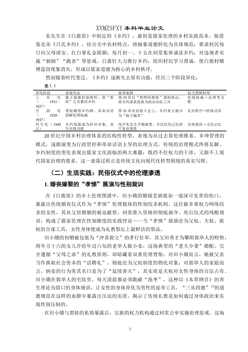 25年CH汉语言文学本科 裂变与调适：《白鹿原》中儒家文化的民间实践及现代转型研究-约16691字符.doc_第7页