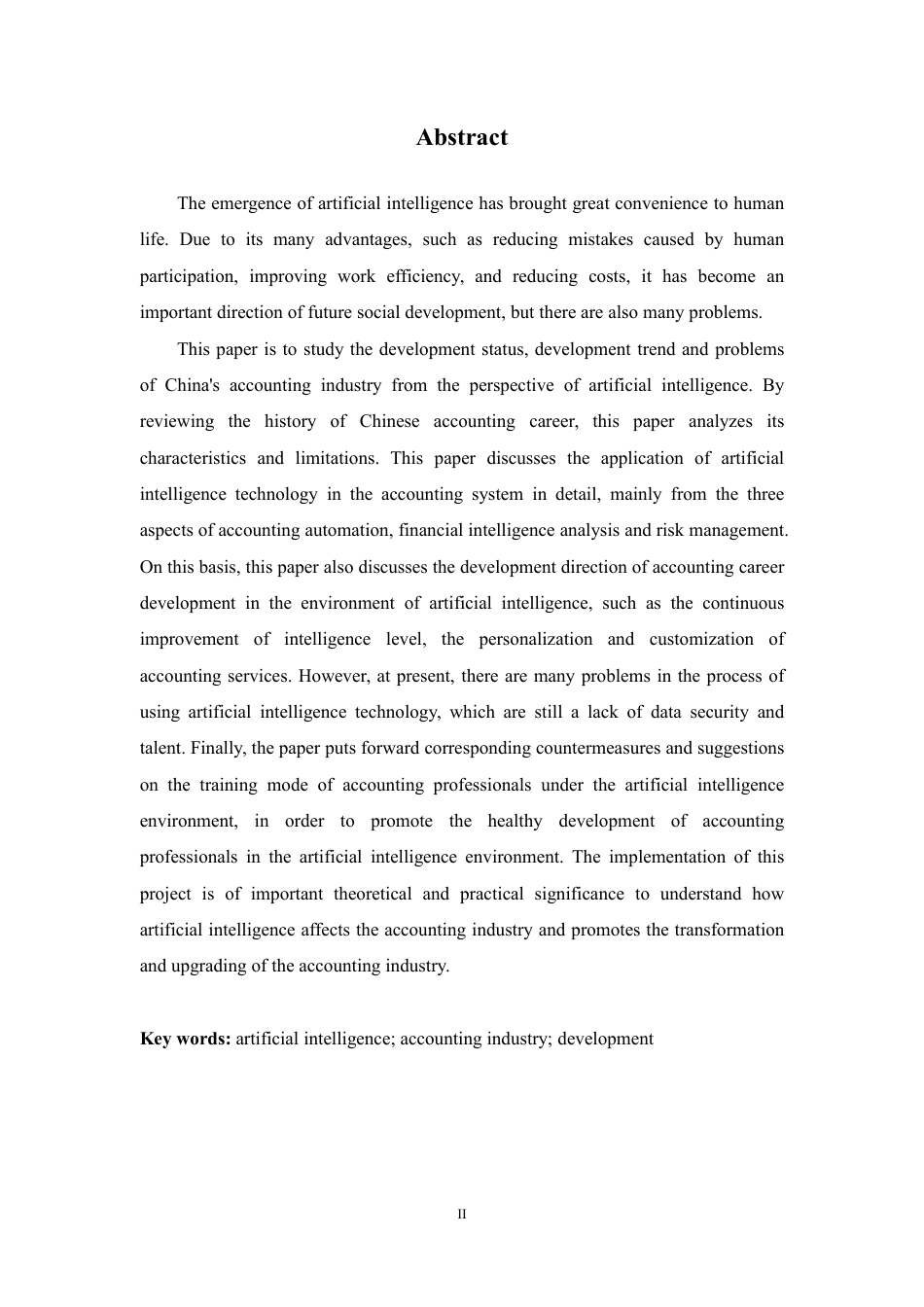 25年CH会计学 人工智能背景下会计行业发展研究-约11292字符.pdf_第2页