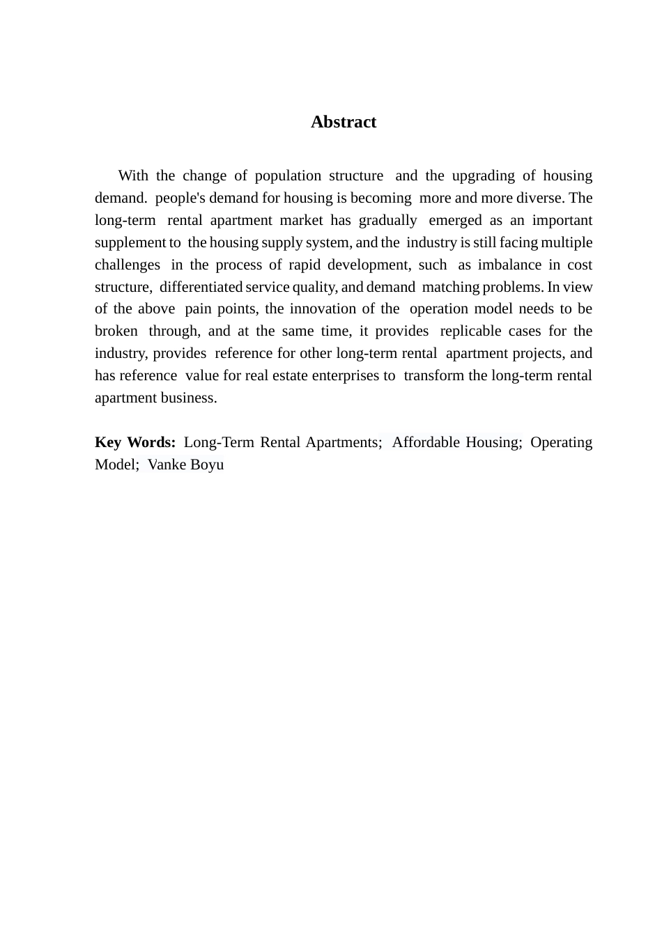 25年CH房地产开发与管理 长租公寓项目运营模式研究——以深圳市万科泊寓项目为例终稿-约19569字符.docx_第3页