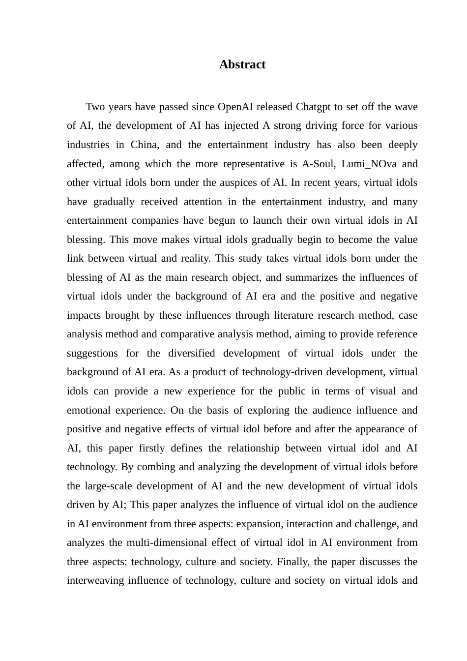 25年CH政法新闻学 政法新闻-虚拟偶像在AI出现后的受众影响及正负效应研究终稿-约22321字符.docx_第3页