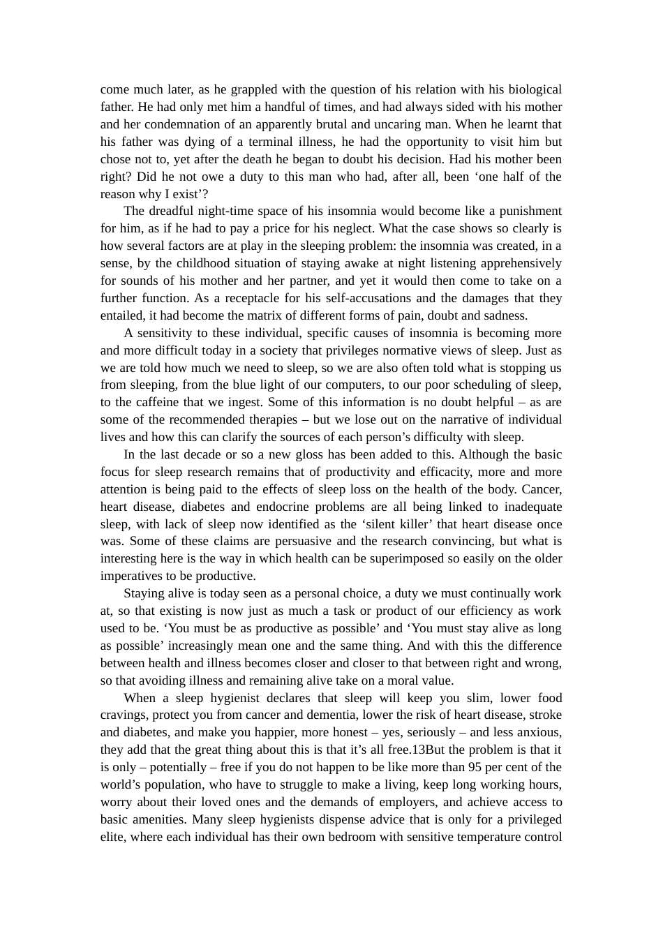 25年CH翻译学《我们为什么睡不着？——关于睡眠和失眠的精神分析》（节选）翻译实践报告AReportontheChineseTranslationof.doc 附录1原文 .docx_第5页