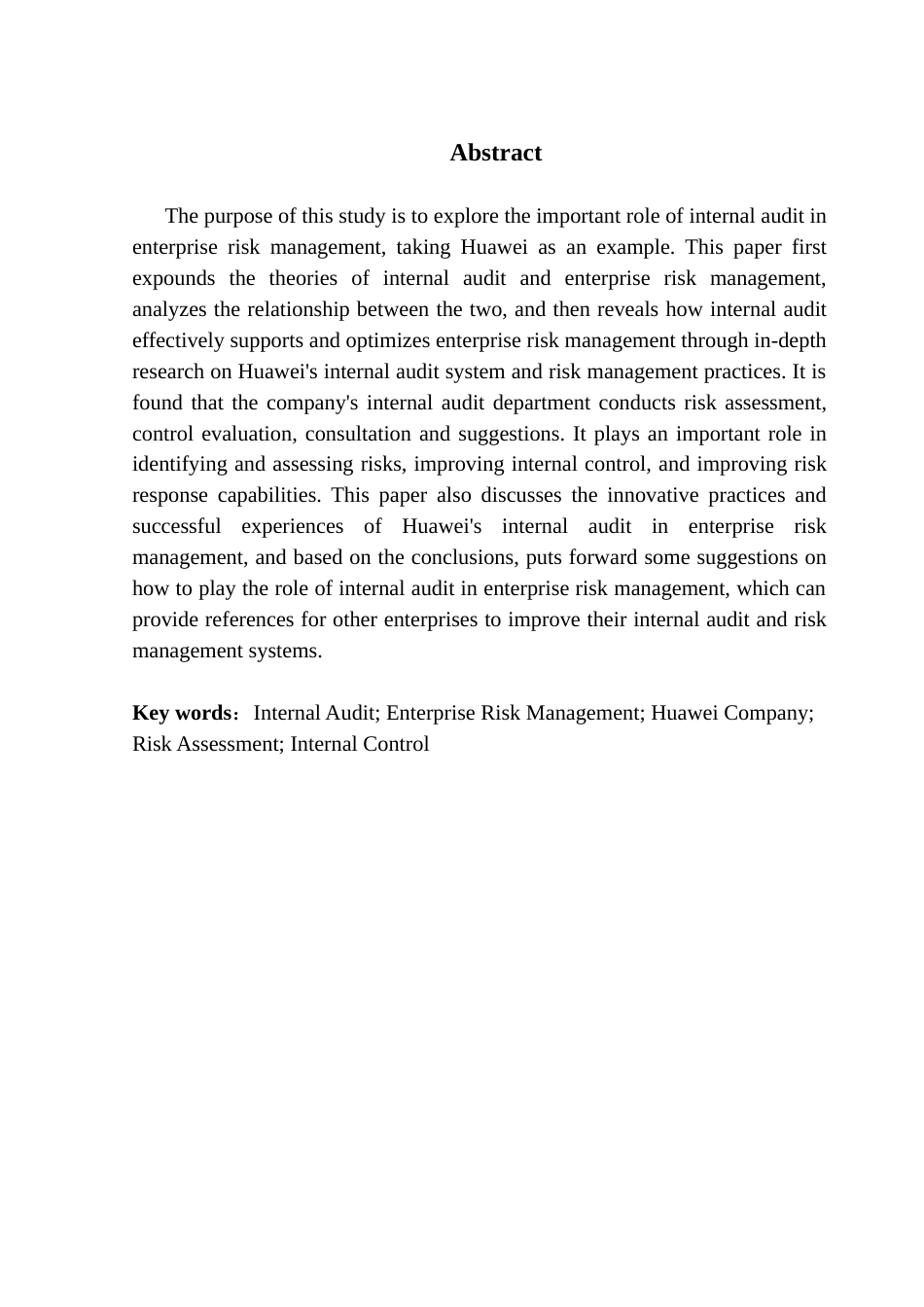 25年CH会计学 定-内部审计在企业风险管理中的作用-以华为为例终稿-约14727字符.docx_第3页