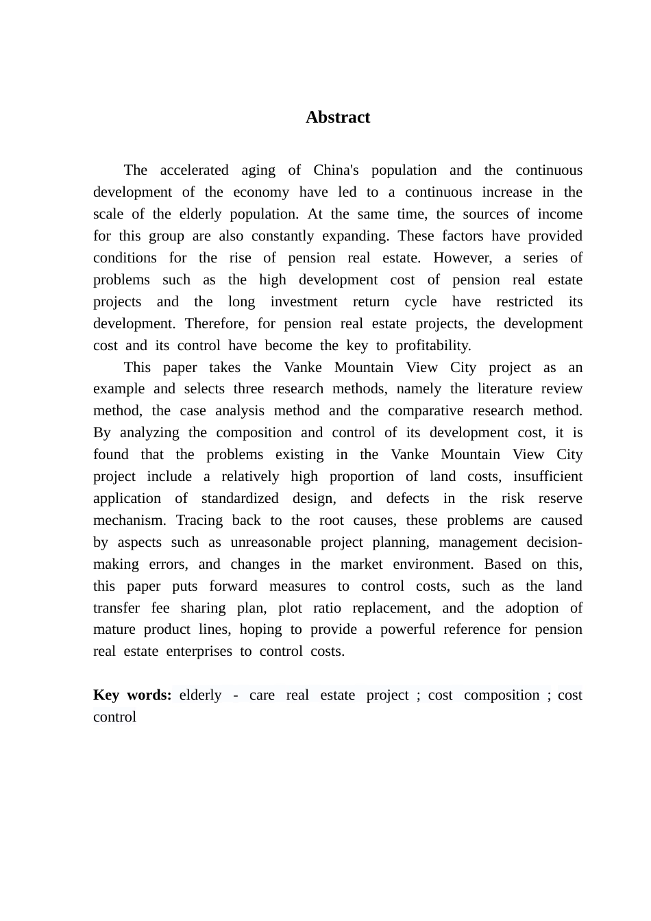 25年CH房地产开发与管理 养老地产开发成本及其控制最终稿-约22911字符.doc_第3页