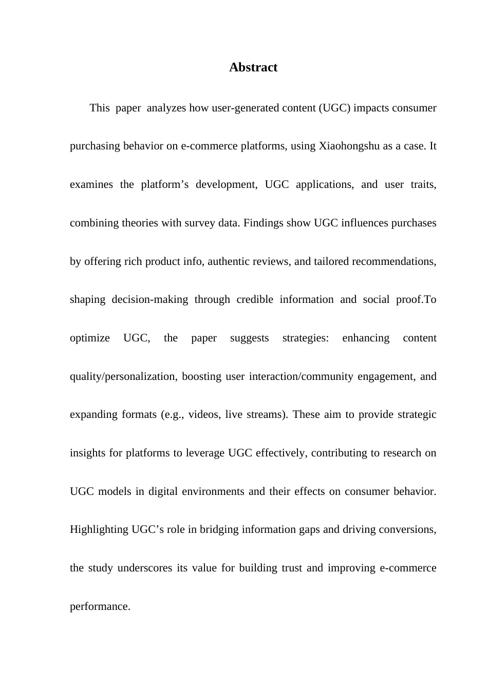 25年CH电子商务 电子商务-小红书电商平台用户生成内容对消费者购买行为的影响-互动性的中介作用(1)(2)(4)终稿-约21784字符.docx_第4页