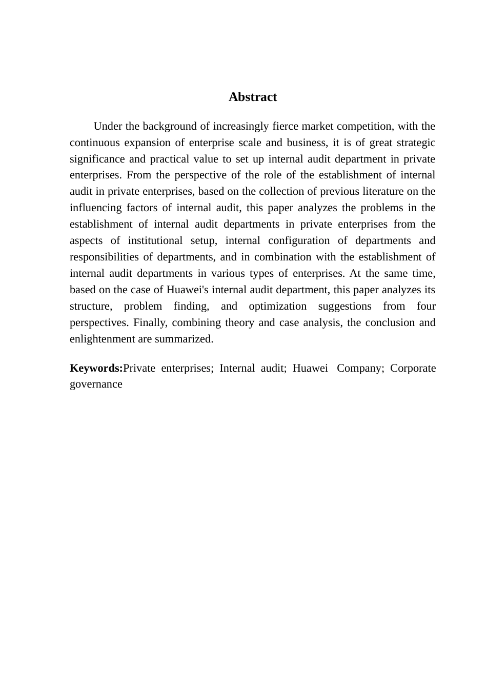 25年CH审计学 民营企业内部审计研究-以华为公司为例终稿-约13791字符.docx_第2页