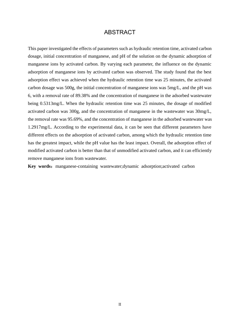 25年CH环境科学-活性炭动态吸附锰离子的影响因素定稿终稿-约14229字符.docx_第2页