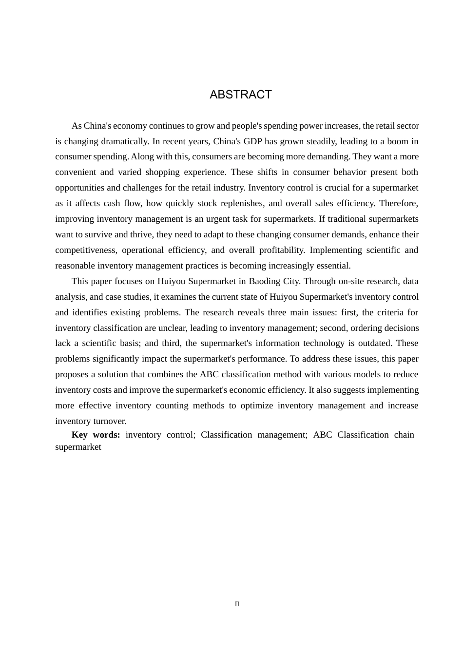 25年CH物流管理 保定市惠友超市库存控制优化研究-约12671字符.docx_第2页