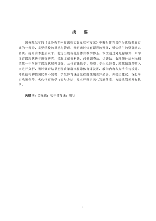 25年CH休闲体育-光禄镇第-中学体育课现状调查与分析-约13531字符.docx