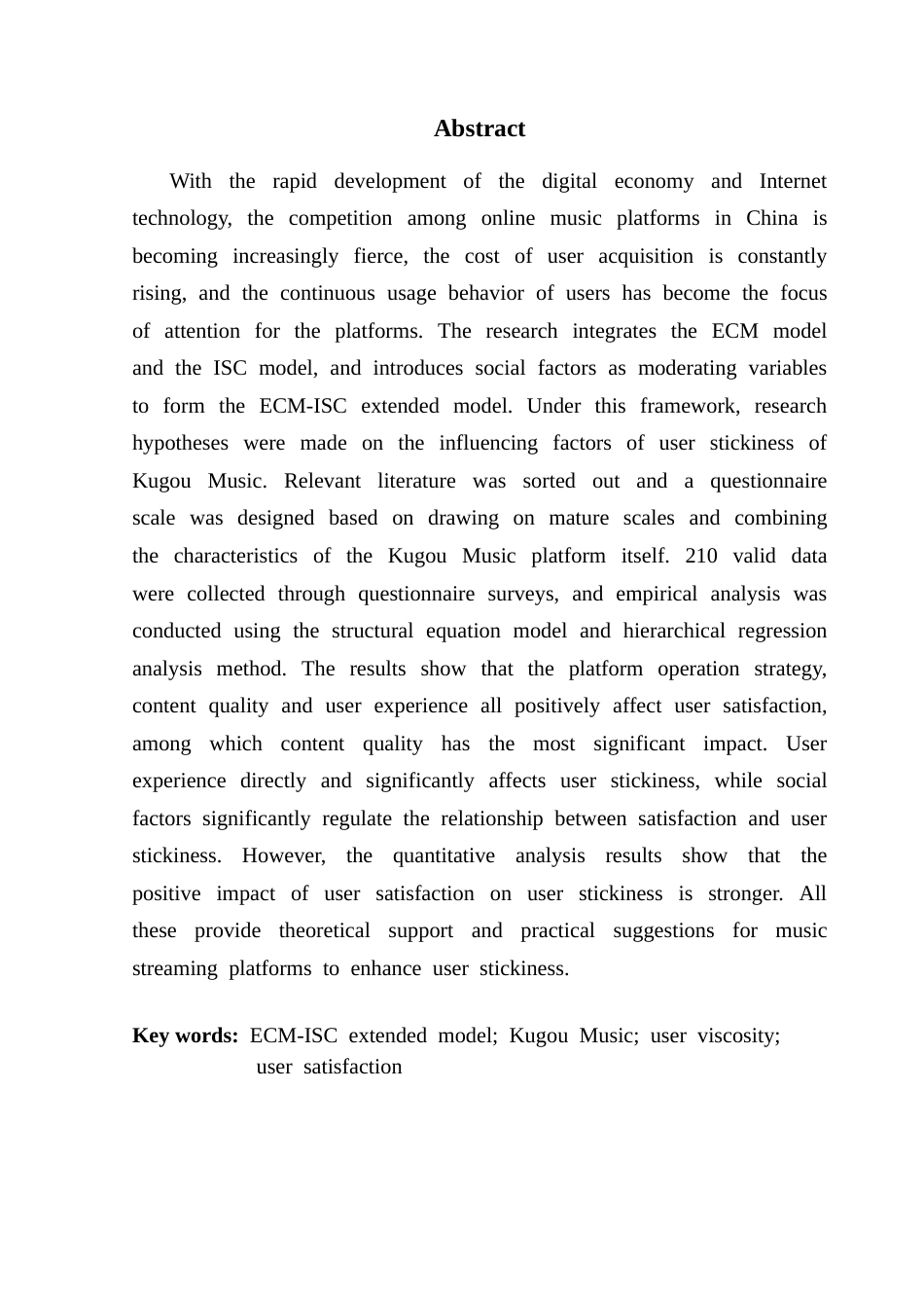 25年CH电子商务 关键词：扩展模型；酷狗音乐；用户黏度；用户满意度终稿-约24537字符.docx_第3页