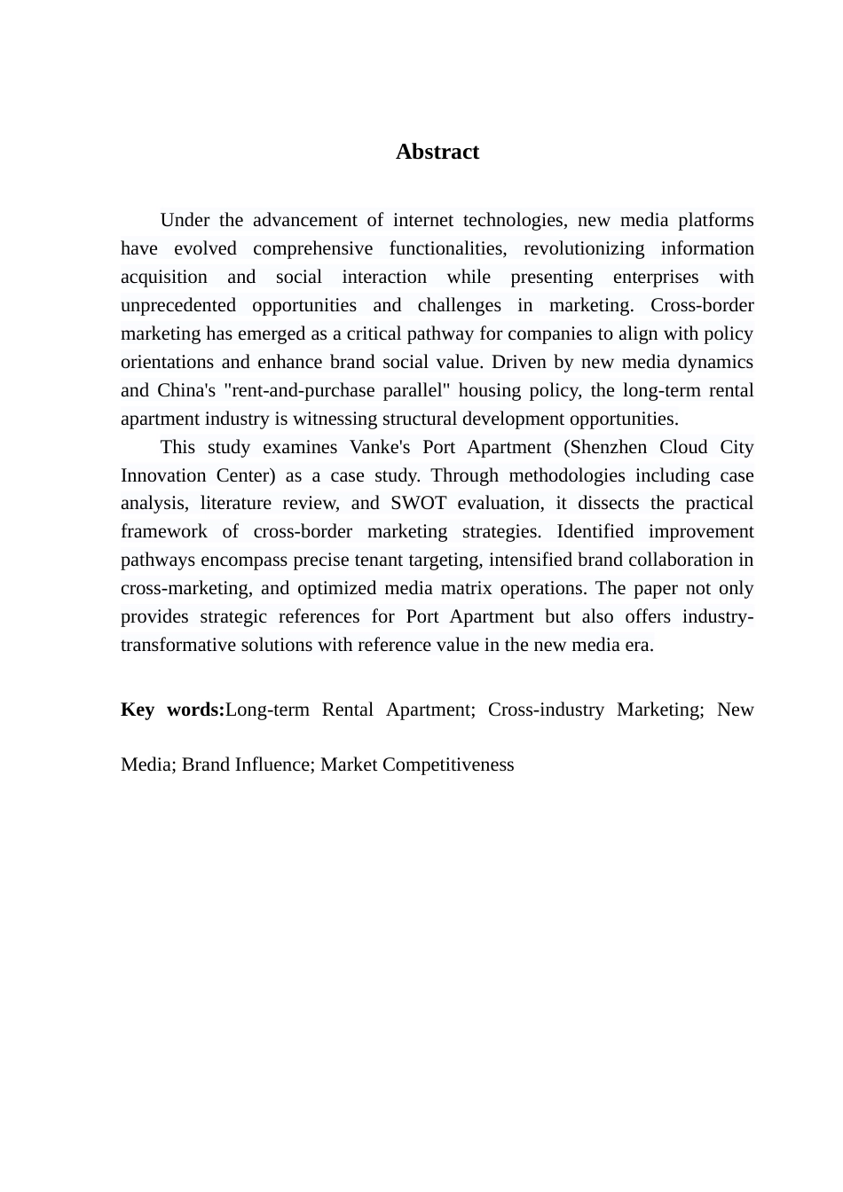 25年CH房地产开发与管理 新媒体环境下长租公寓跨界营销策略研究——以泊寓公寓深圳创智云城店为例-约23300字符.doc_第3页